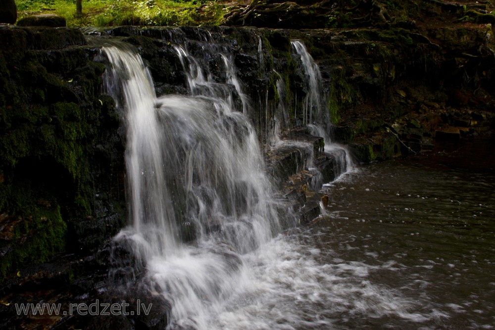 Ivande lower waterfall, Latvia