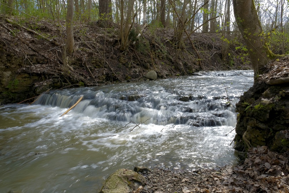 Bukupe Waterfall in Spring