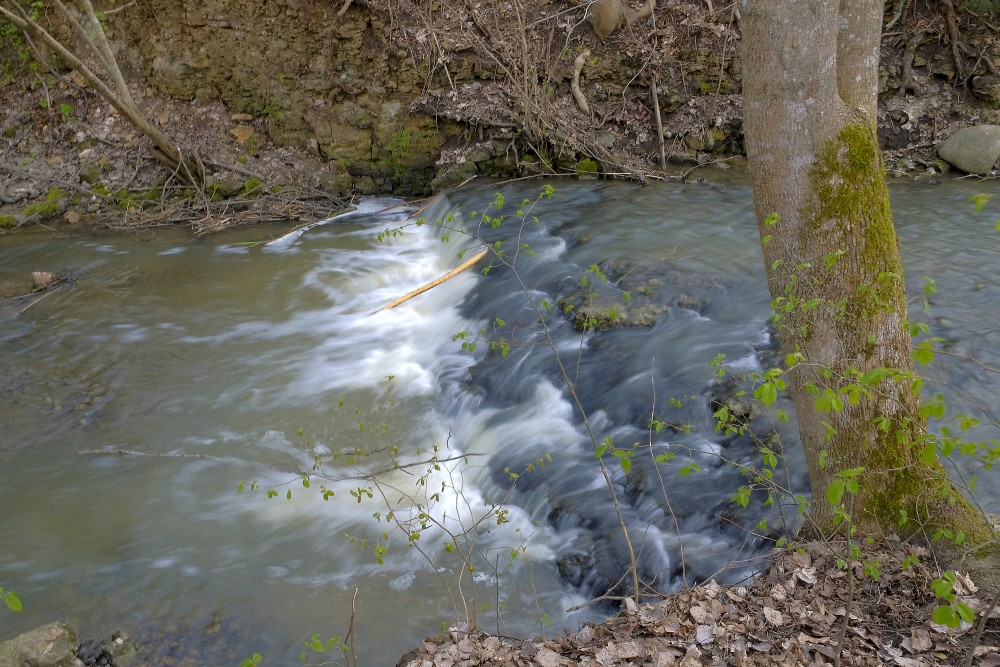 Bukupe Waterfall in Spring