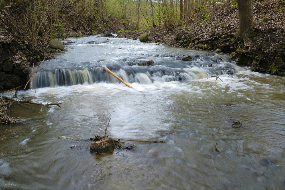 Bukupe Waterfall in Spring