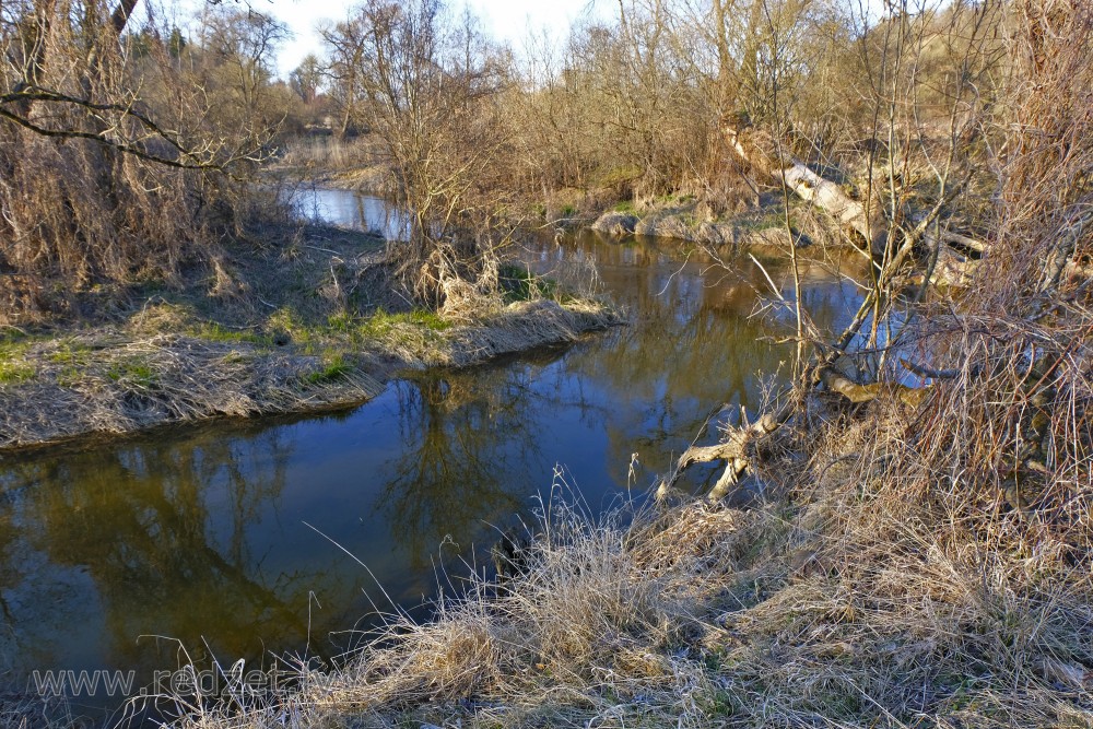 River Vilce  estuary in River Svēte