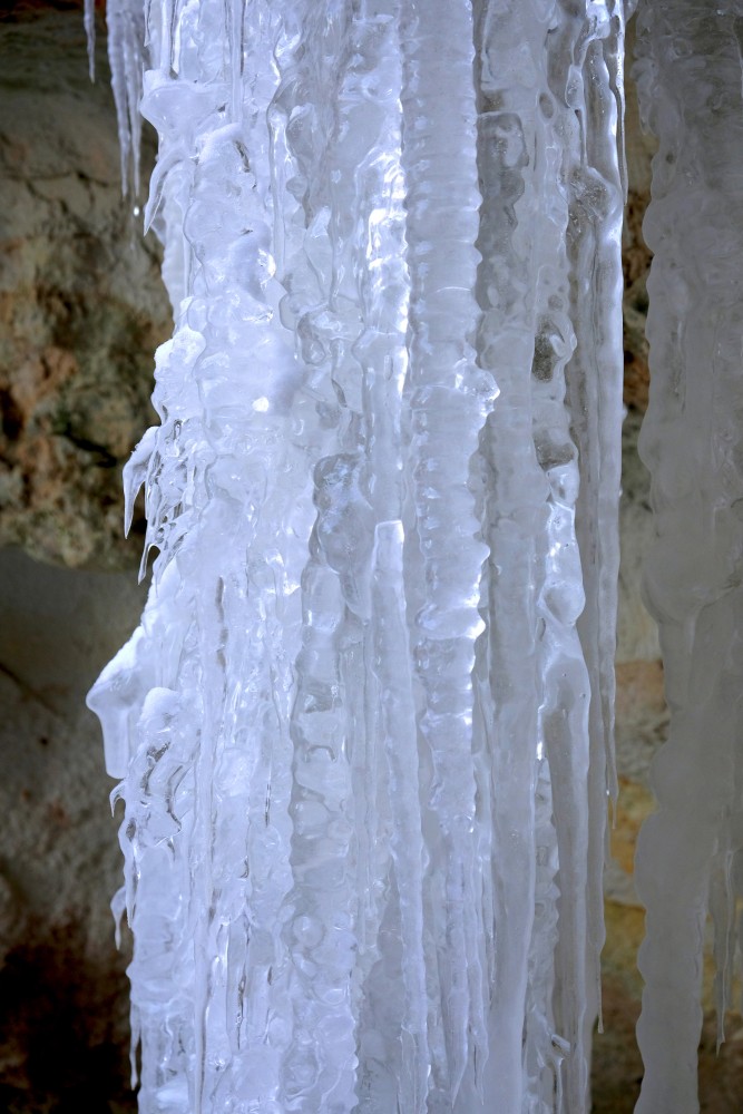 Gobdziņi Ravine Frozen Waterfall