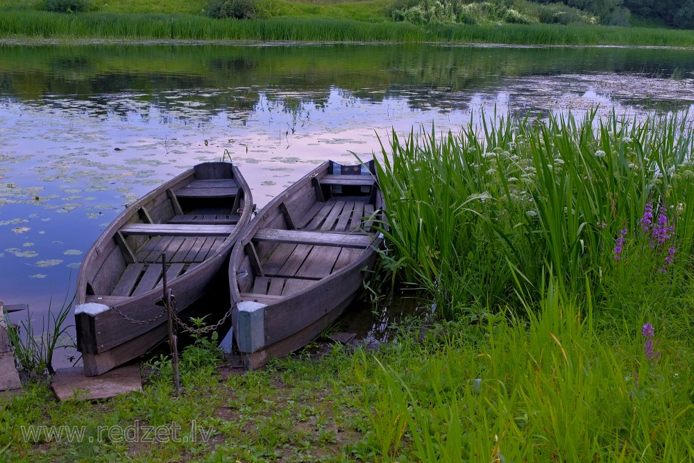 Boat on the River Dubna 