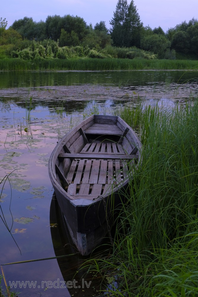 Boat on the River Dubna 