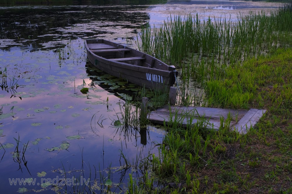 Boat on the River Dubna 