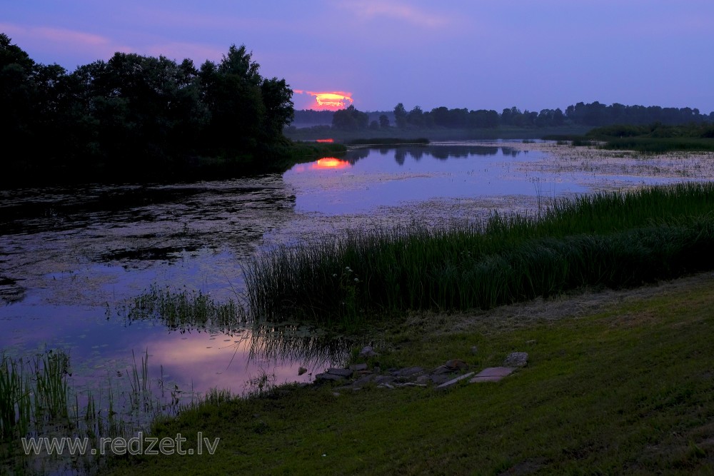 Sunset River Landscape