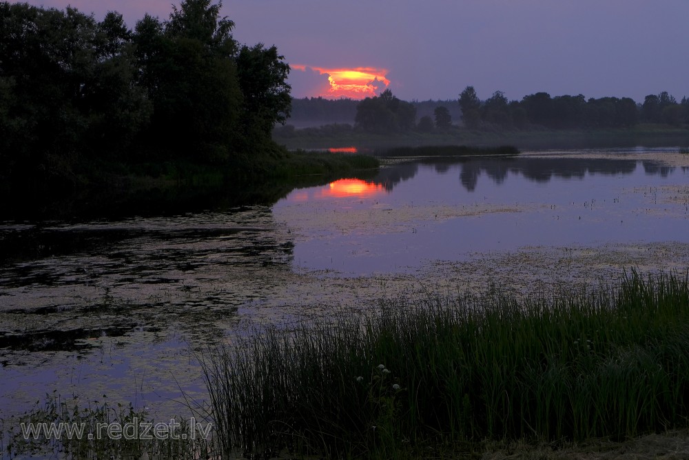 Sunset River Landscape