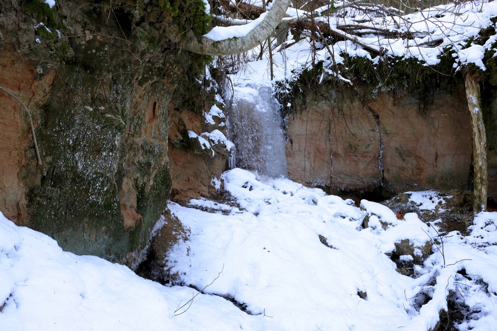 Frozen Waterfall near Mazrenda Cliffs