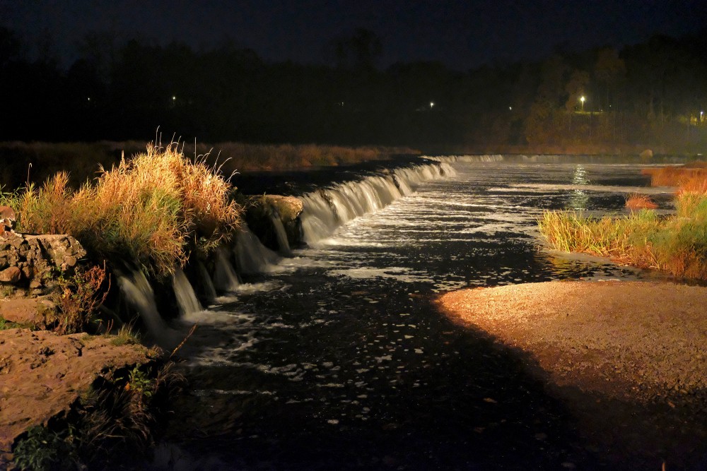 Illuminated Venta Waterfall