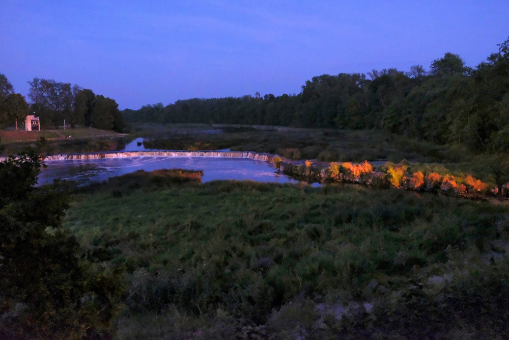 Ventas rumbas nakts ainava