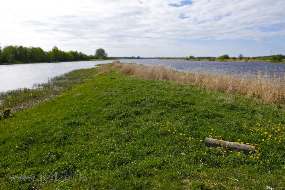 Northern End of Jelgava Palace Island, Confluence of Drika and Lielupe