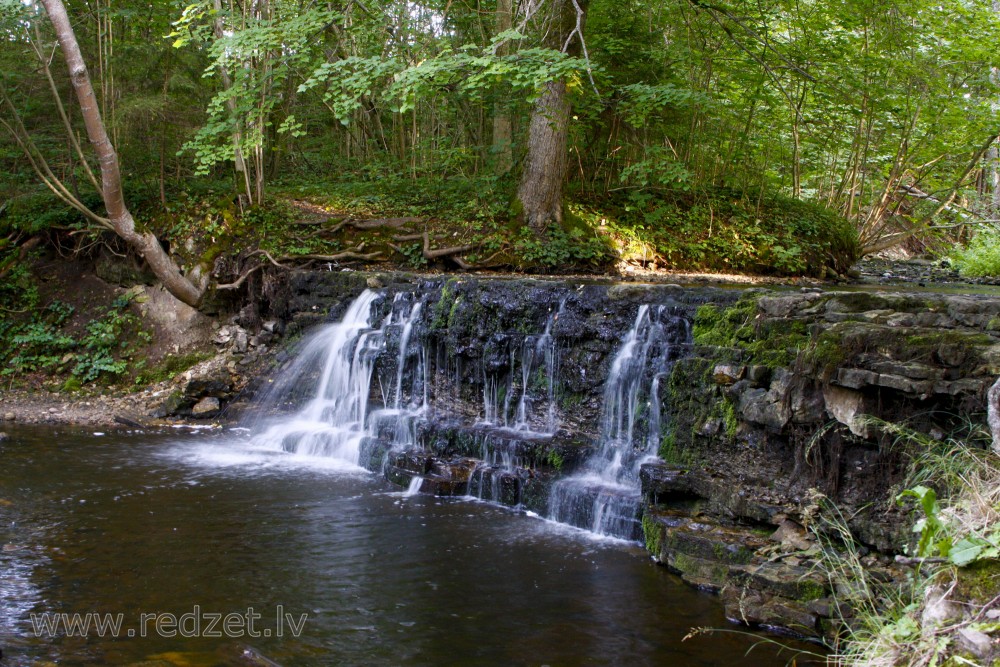 Ivande lower waterfall, Latvia