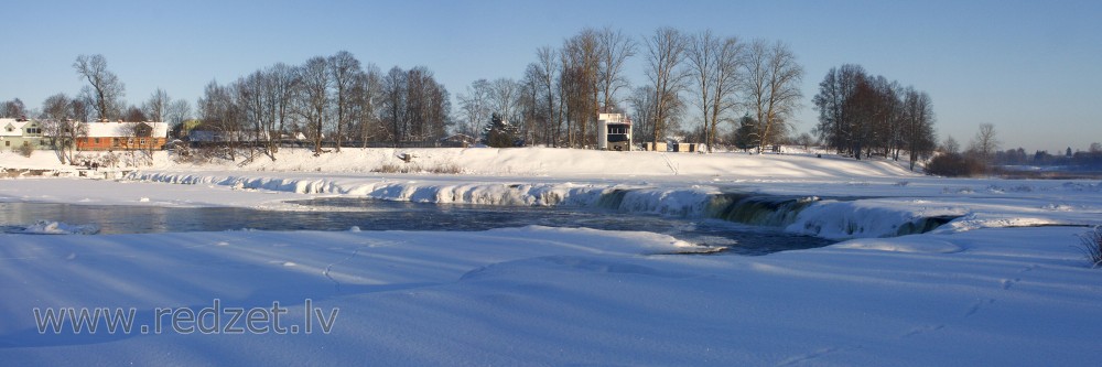 Venta Rapid in winter (panorama)