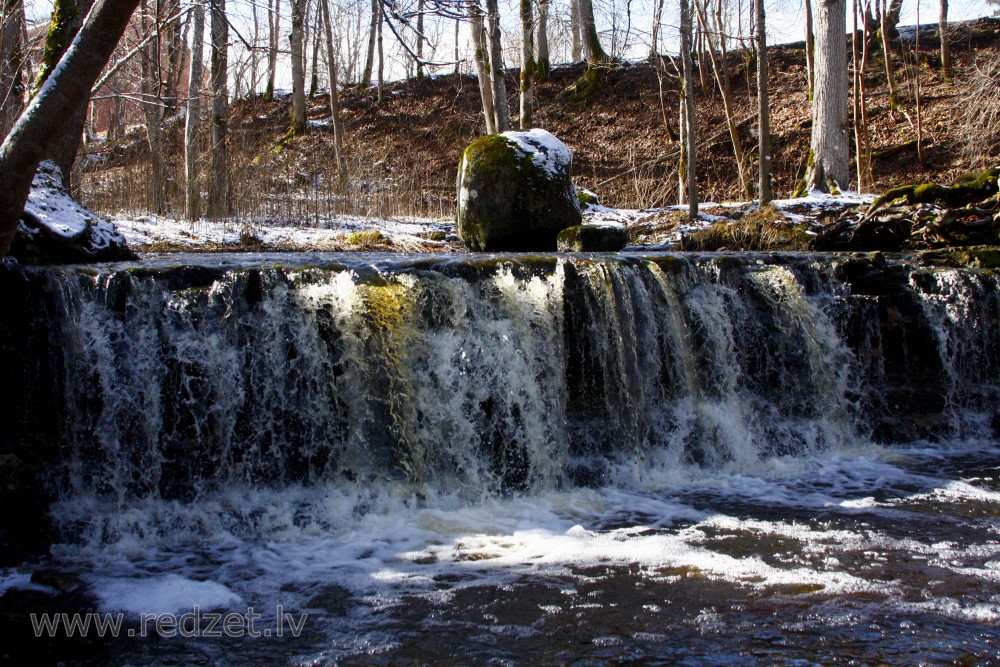 Ivande lower waterfall, Latvia