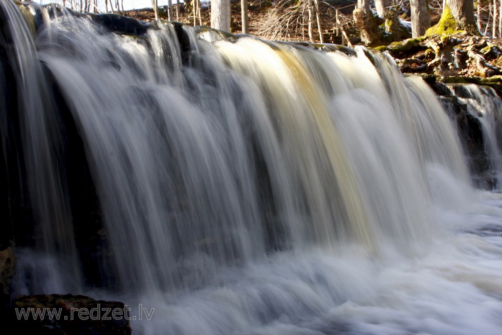 Ivande lower waterfall, Latvia