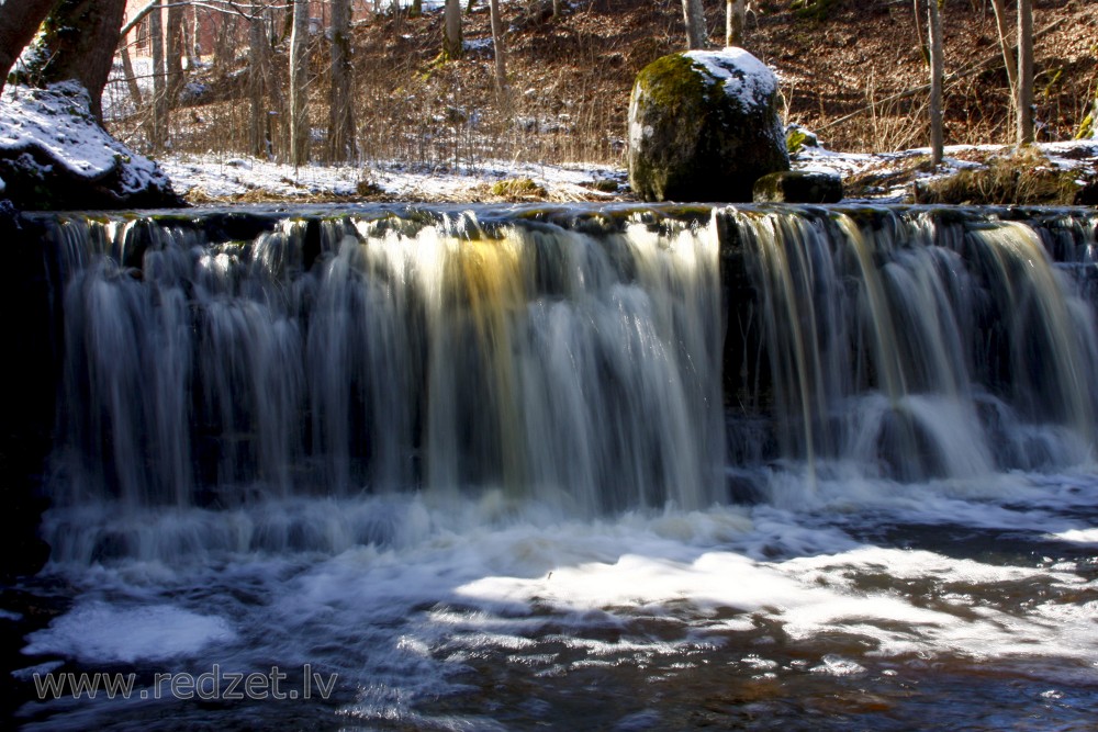 Ivande lower waterfall, Latvia