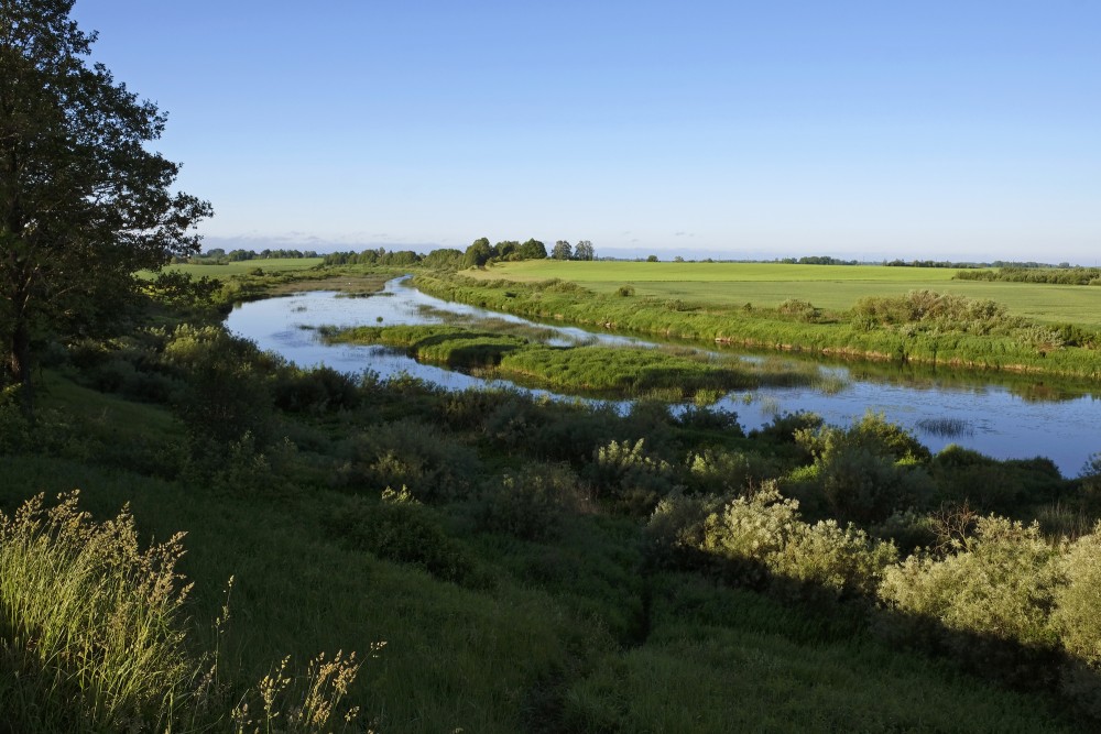 Lielupe in the section from Bauska to Emburga