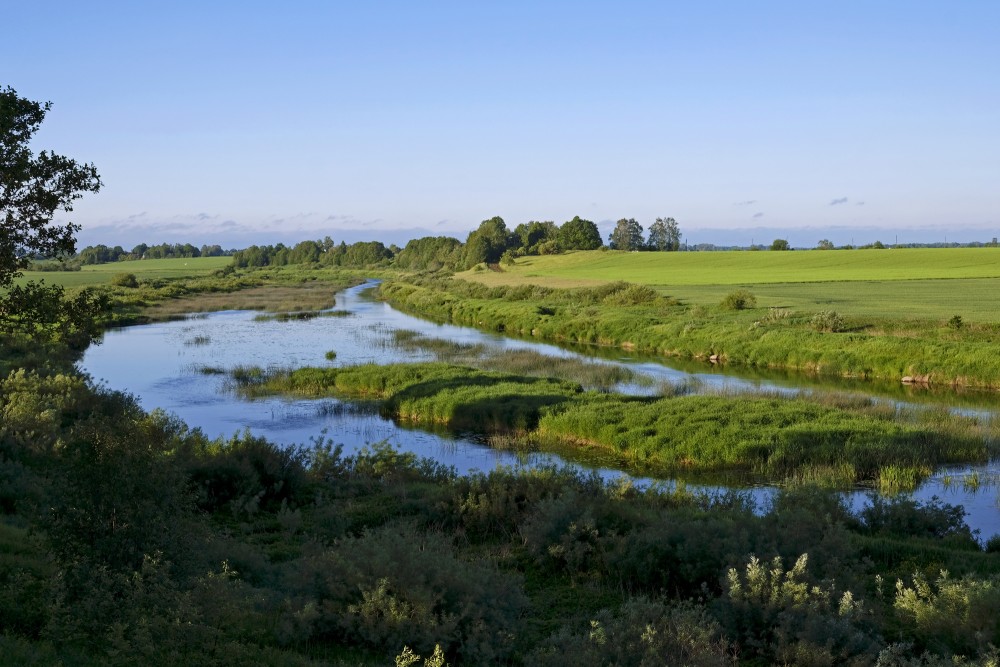 Lielupe in the section from Bauska to Emburga