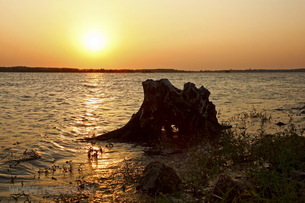 River Daugava, Sunset Landscape, Latvia
