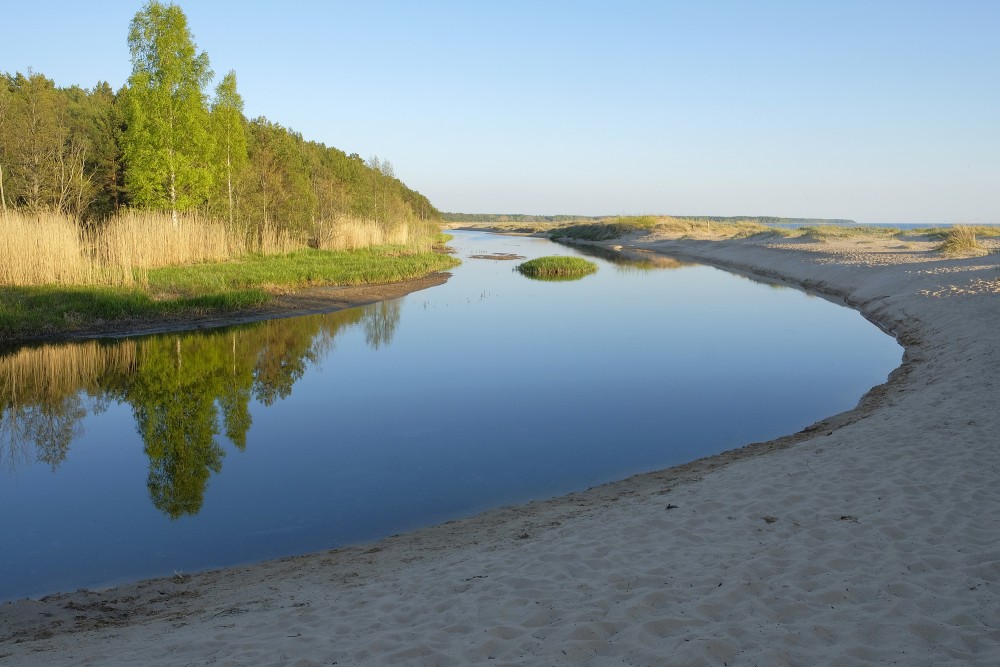 Vitrupe Estuary in the Gulf of Riga