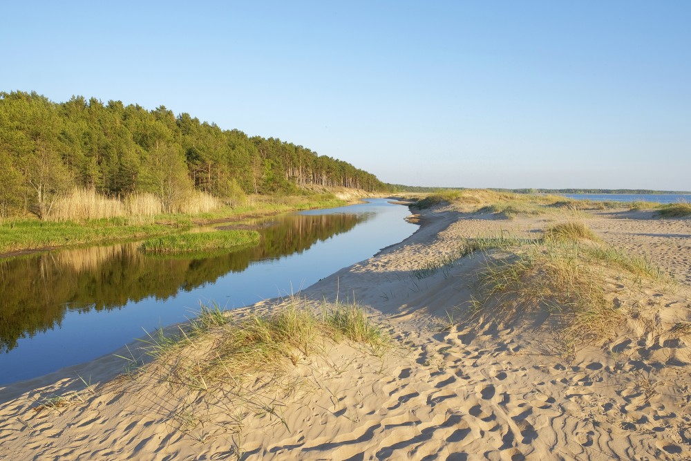 Vitrupe Estuary in the Gulf of Riga