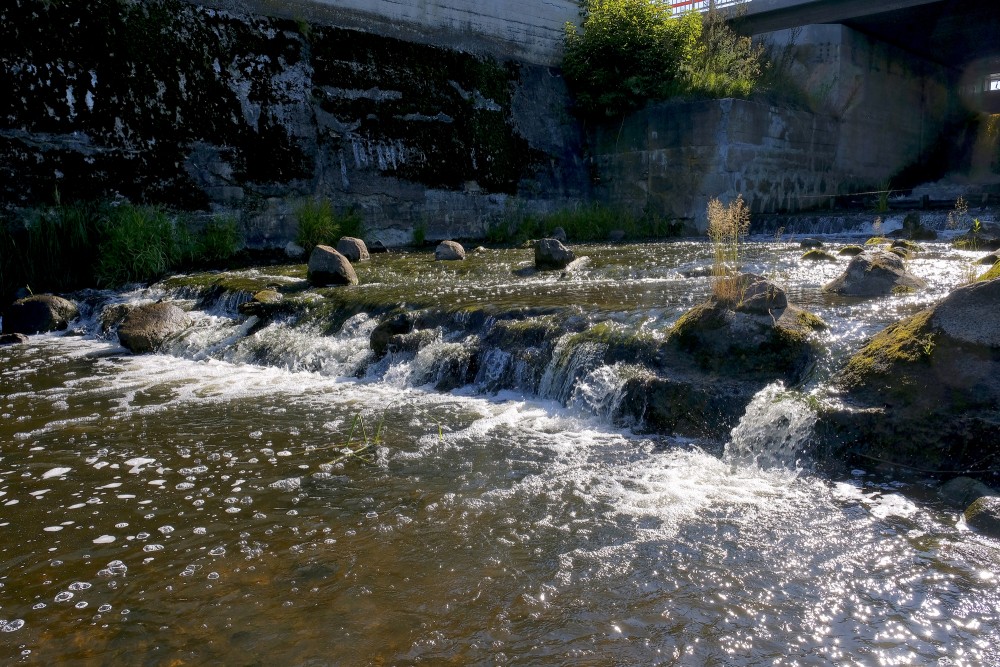 Malta River near Viļāni HPP, Waterfall