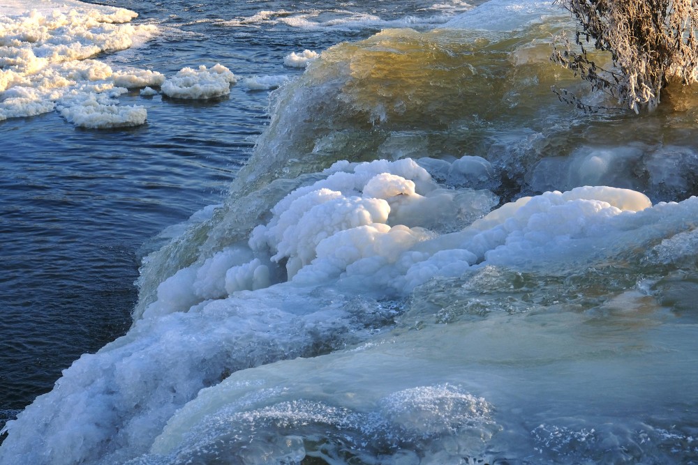 Venta Rapid in Winter, Frozen Waterfall