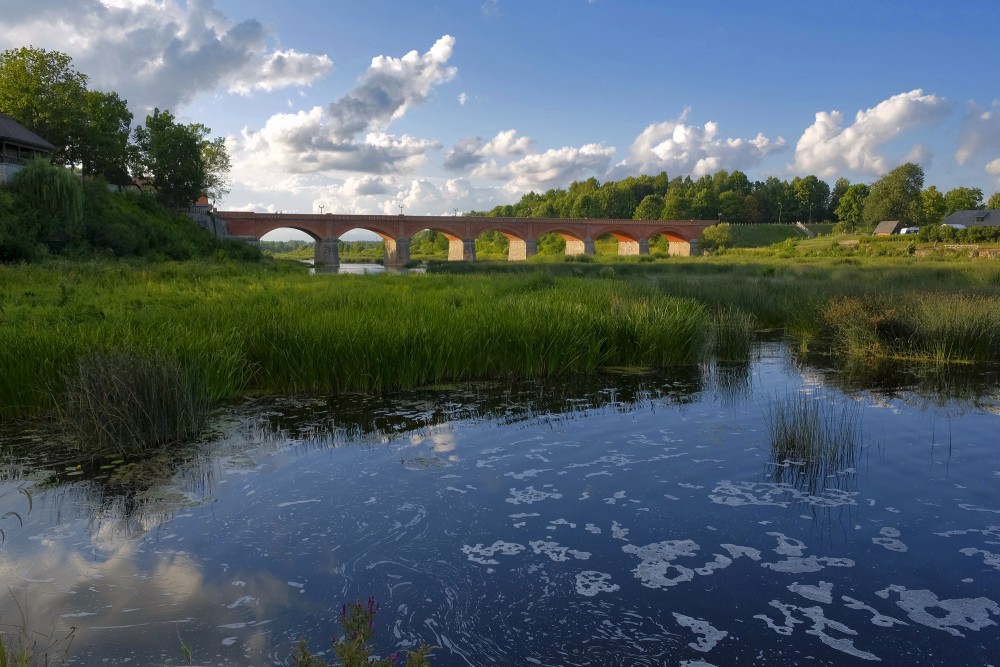 The Old Brick Bridge across the Venta River