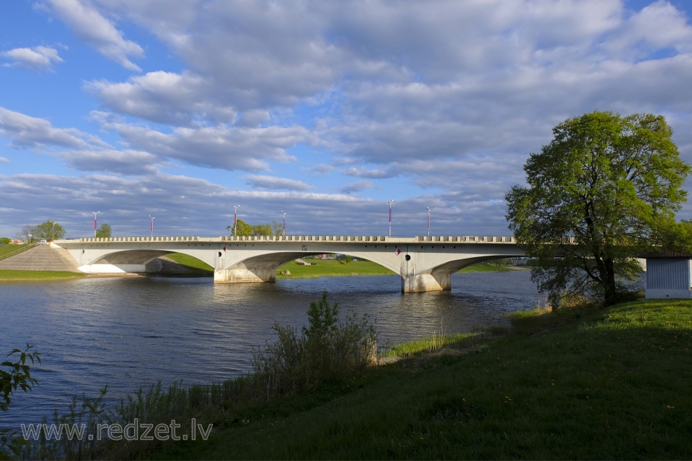 Bridge over River Lielupe  in Jelgava