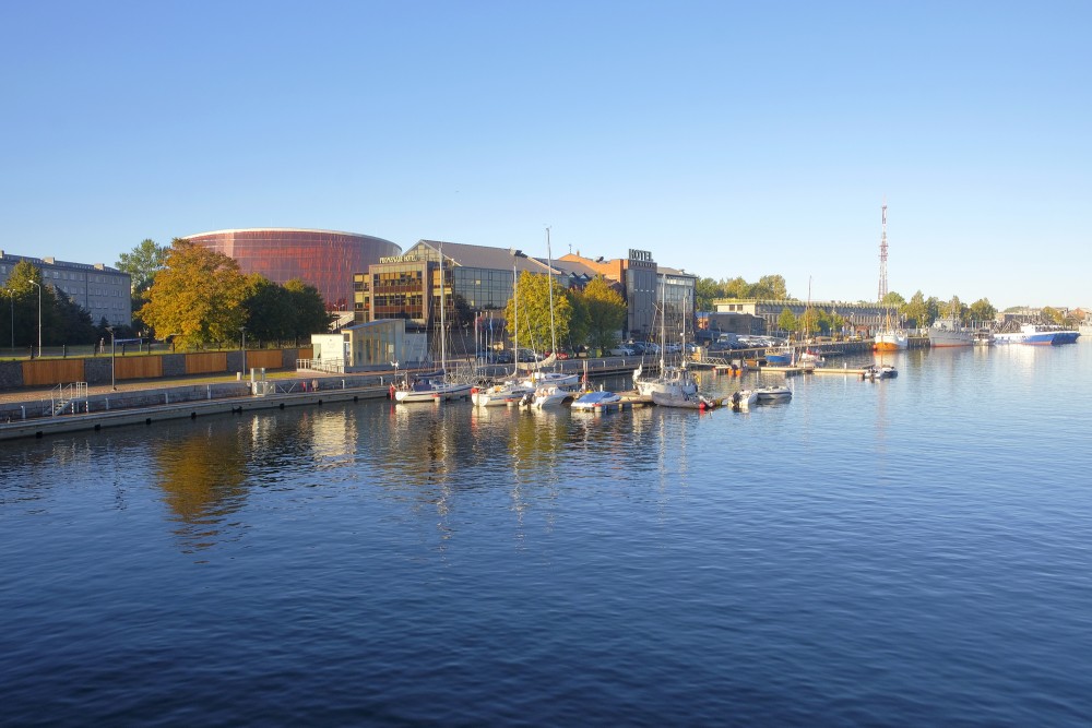 View of Liepāja Harbour Promenade