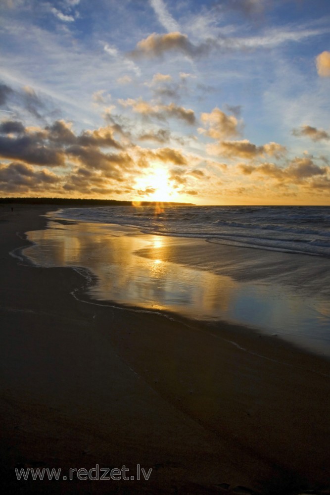 Saulriets Baltijas jūrā