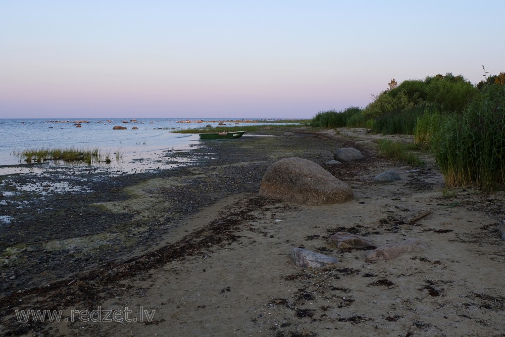 Mersrags stony shore, Latvia