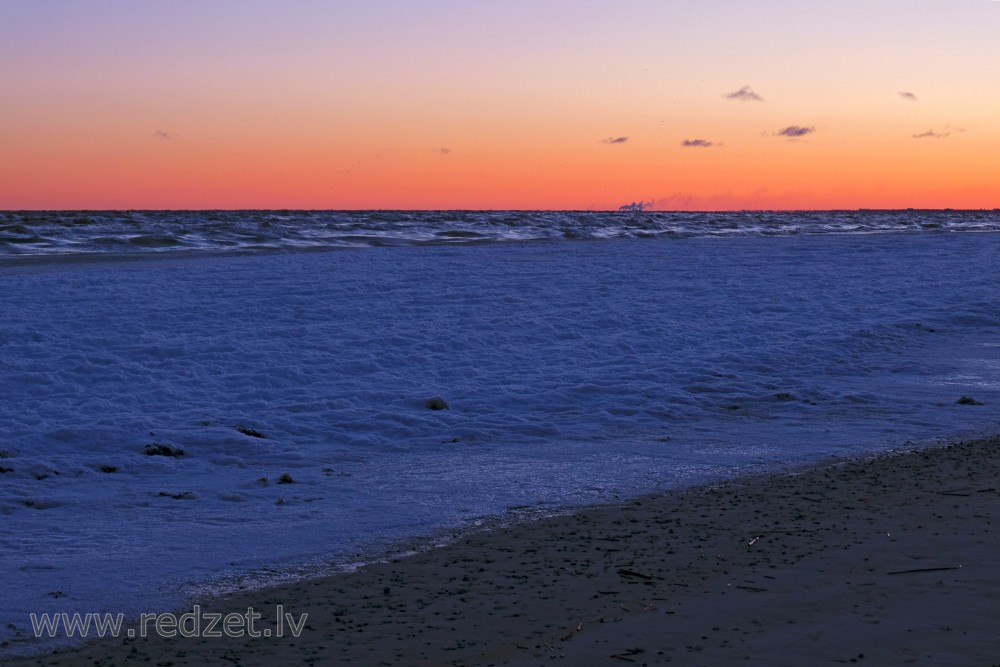 Morning Glow on Coast of Jaunķemeri