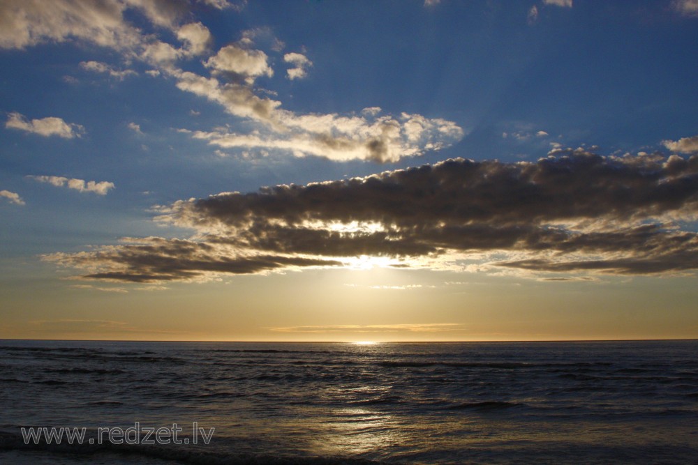 Saulriets Baltijas jūrā
