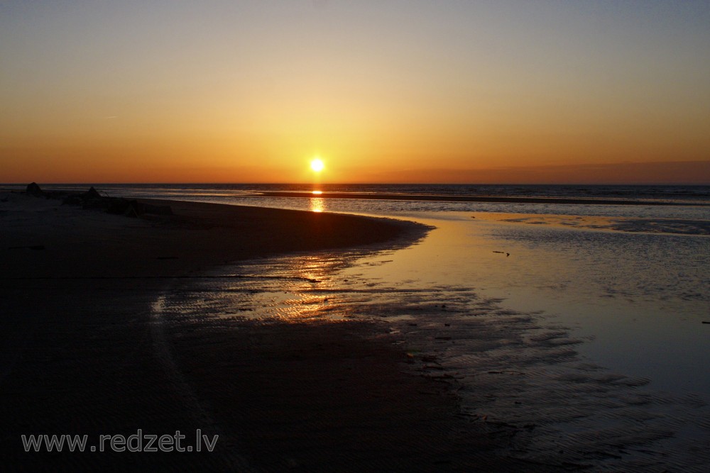 Sunset at Baltic Sea, Latvia
