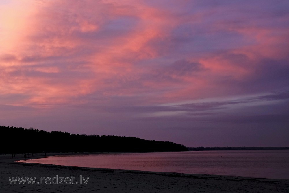 Sunset Colors on Beach of Jaunķemeri