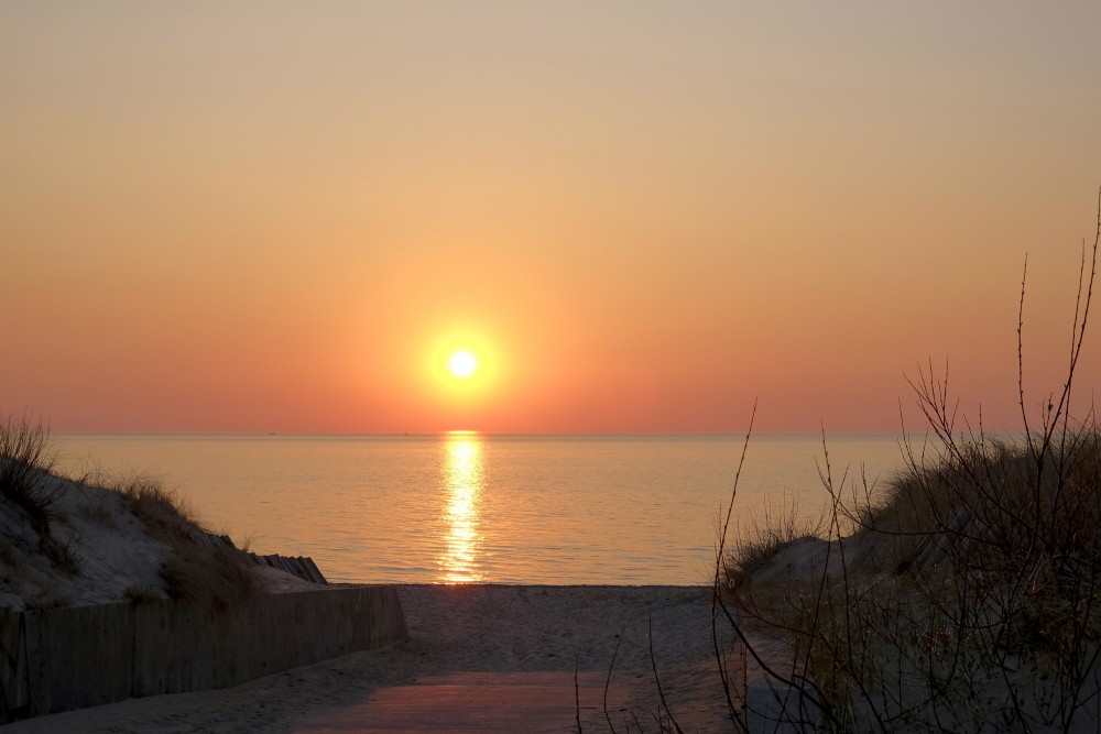 Saulrieta jūras ainava netālu no Ventspils Saulrieta jūras ainava netālu no Ventspils