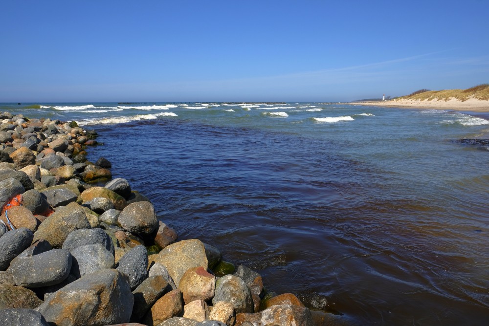 The Mouth Of The Pape Canal Into The Sea