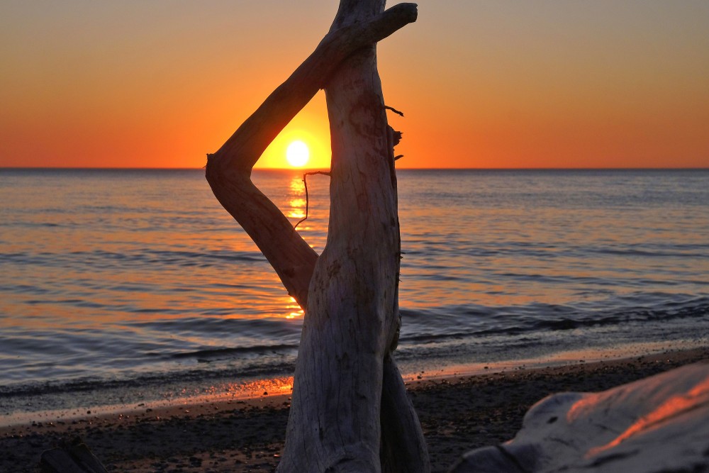 Saulriets Baltijas jūrā