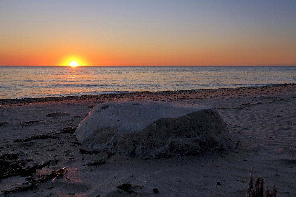 Saulriets Baltijas jūrā