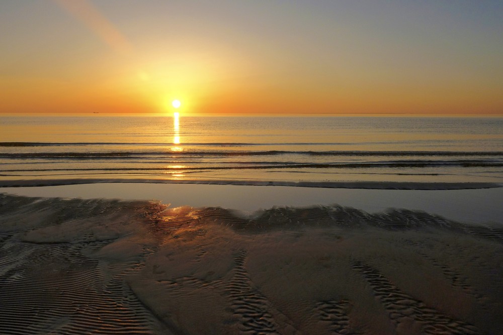 Saulriets Mazirbes jūrmalā