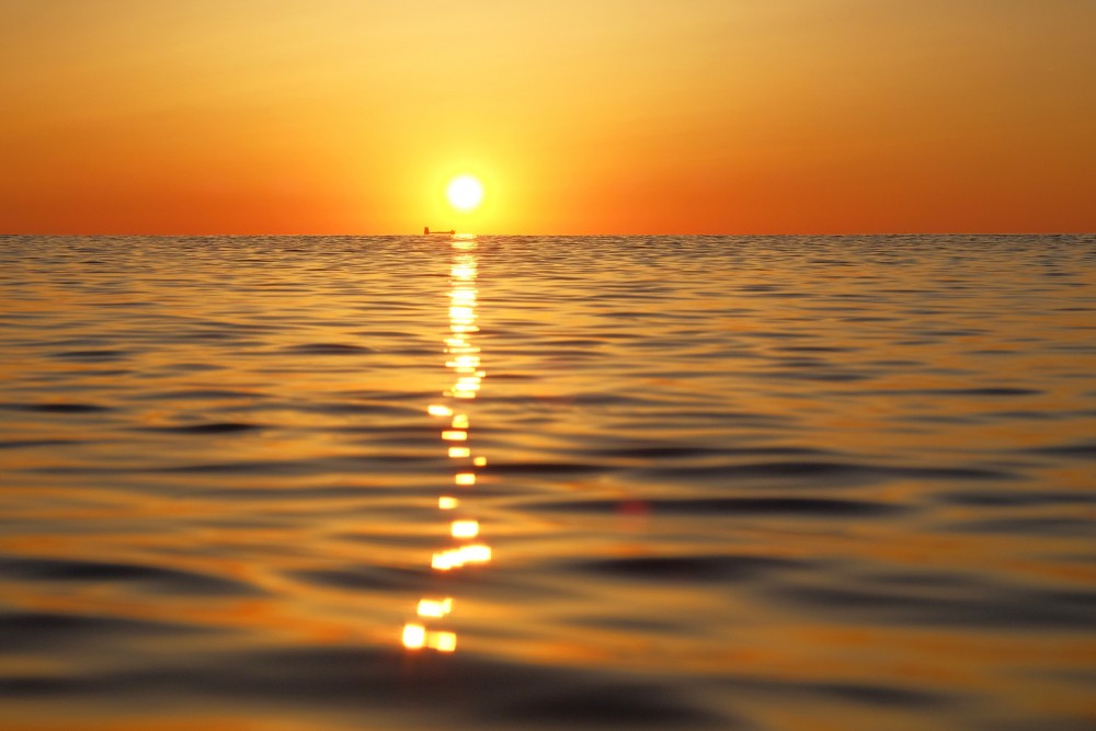 Saulriets Baltijas jūrā Saulriets Baltijas jūrā