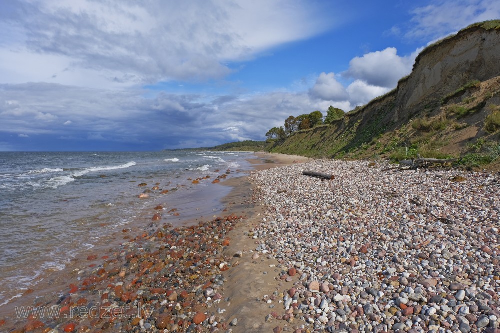 Steep coast Landscape, Baltic Sea Coastline, Latvia