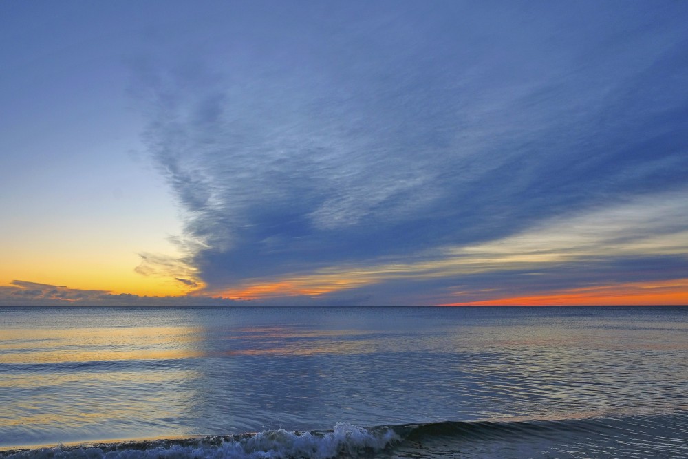 Saullēkts Baltijas jūrā