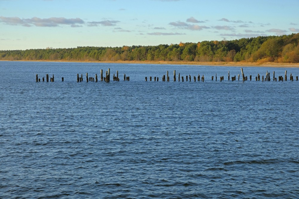 The Sea near Kolka, Pier