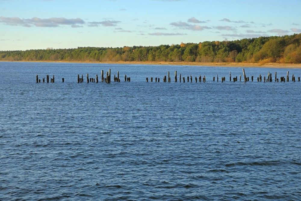 The Sea near Kolka, Pier