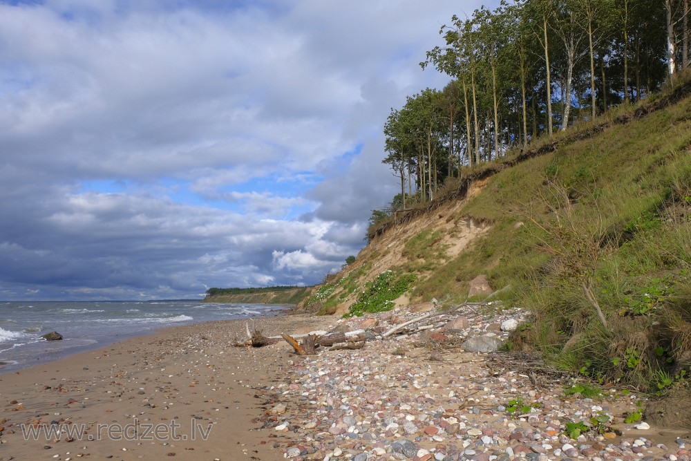 Steep coast Seascape, Baltic Sea Coastline, Latvia