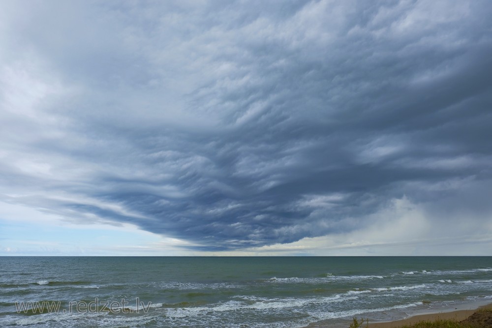 Seascape with clouds