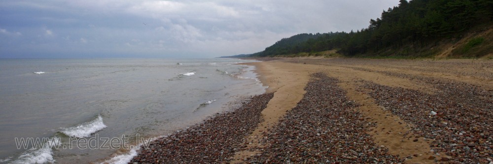Baltic Sea Panorama near Užava Lighthouse