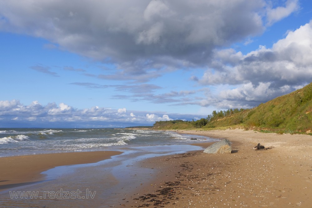 Steep coast Landscape, Baltic Sea Coastline, Latvia